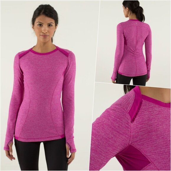 Lululemon Run Soft Long Sleeve Pink 4 NWOT - Picture 1 of 14